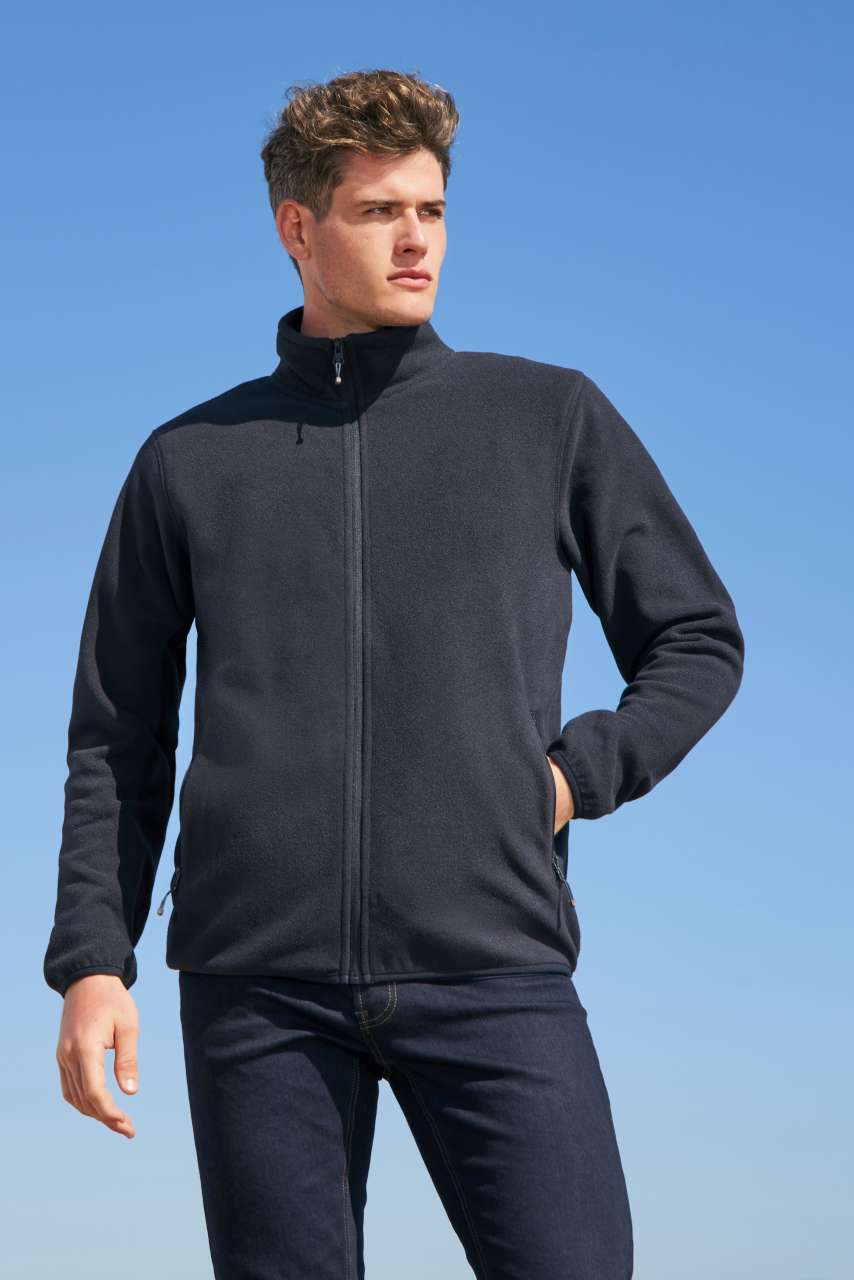 SOL'S FACTOR MEN - MICROFLEECE ZIP JACKET - Red - modelimageurl
