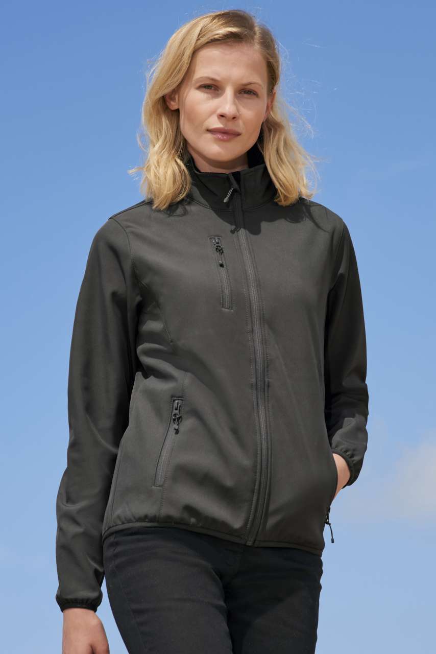 SOL'S FALCON WOMEN - SOFTSHELL ZIP JACKET - Abyss Blue - modelimageurl