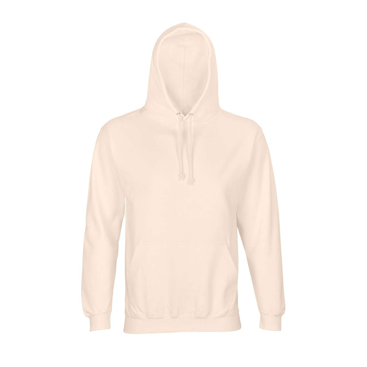 SOL'S CONDOR TUBE - UNISEX HOODED SWEATSHIRT - Creamy Pink - colorimageurl
