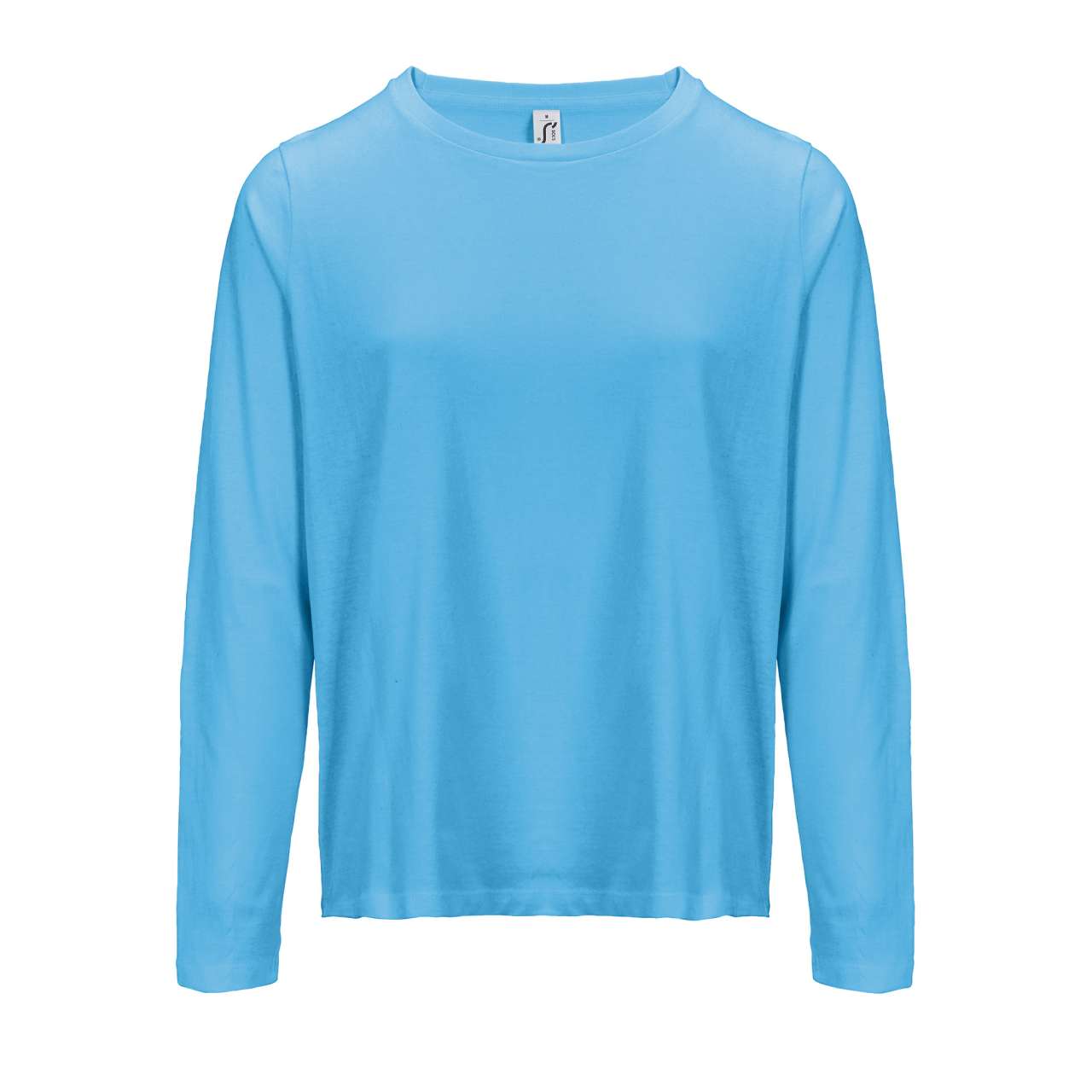 SOL'S MONARCH WOMEN - LONG SLEEVE T-SHIRT WITH ROUND NECK - Aqua - colorimageurl