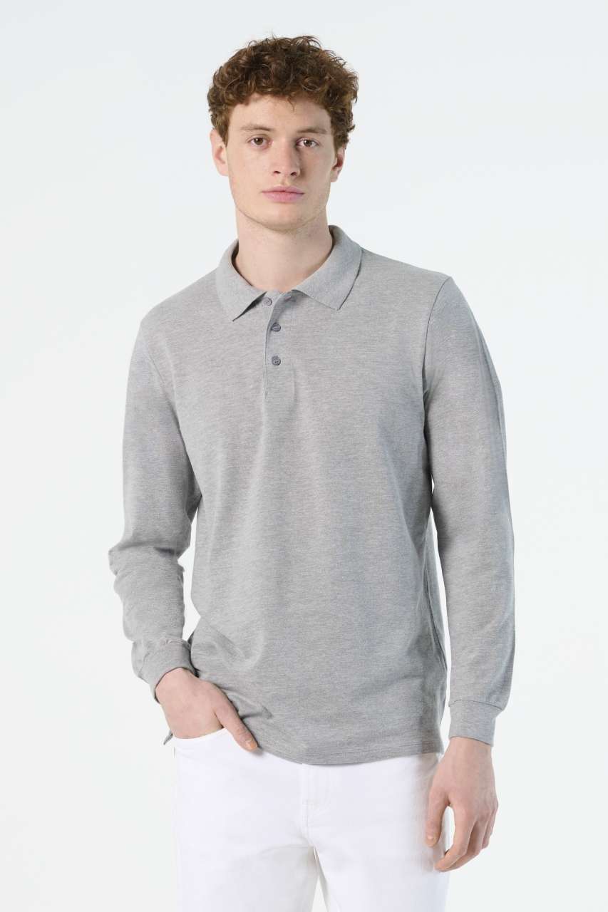 SOL'S STAR - MEN'S POLO SHIRT - Grey Melange - Model