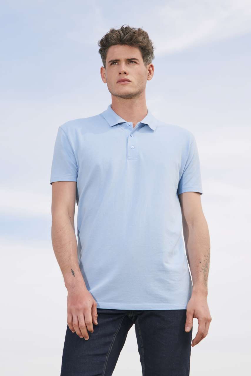SOL'S SUMMER II - MEN'S POLO SHIRT - Atoll Blue - Model