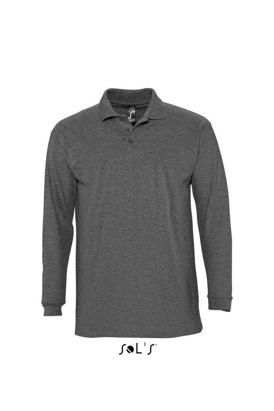 SOL'S WINTER II - MEN'S POLO SHIRT - Charcoal Melange - Main