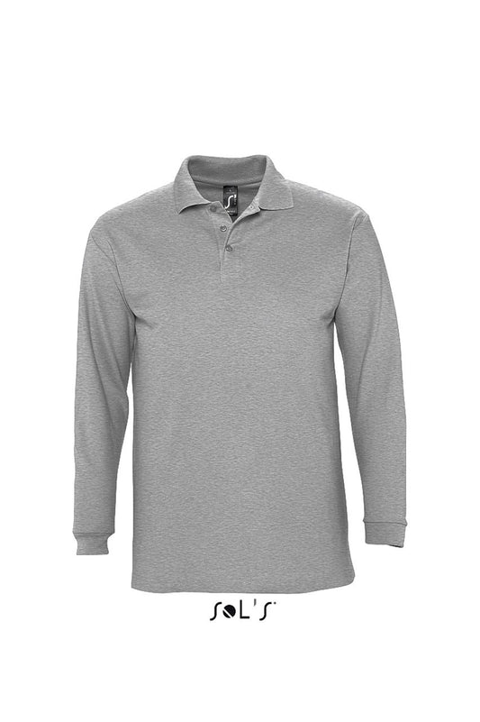 SOL'S WINTER II - MEN'S POLO SHIRT - Grey Melange - Main