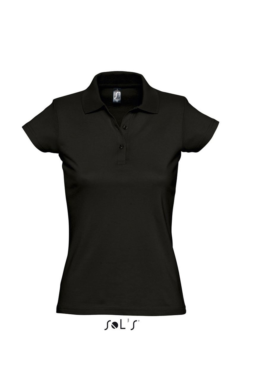 SOL'S PRESCOTT WOMEN - POLO SHIRT - Deep Black - Main