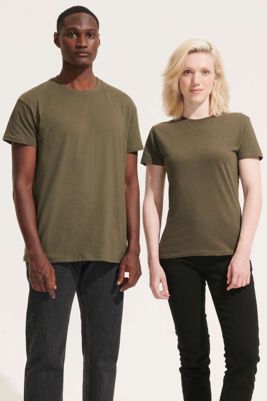 SOL'S REGENT - UNISEX ROUND COLLAR T-SHIRT - Army - Additional