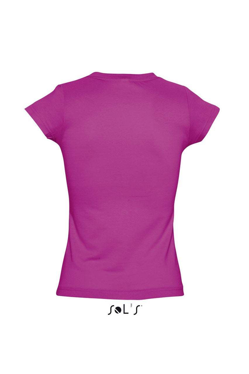 SOL'S MOON - WOMEN’S V-NECK T-SHIRT - Fuchsia - Additional