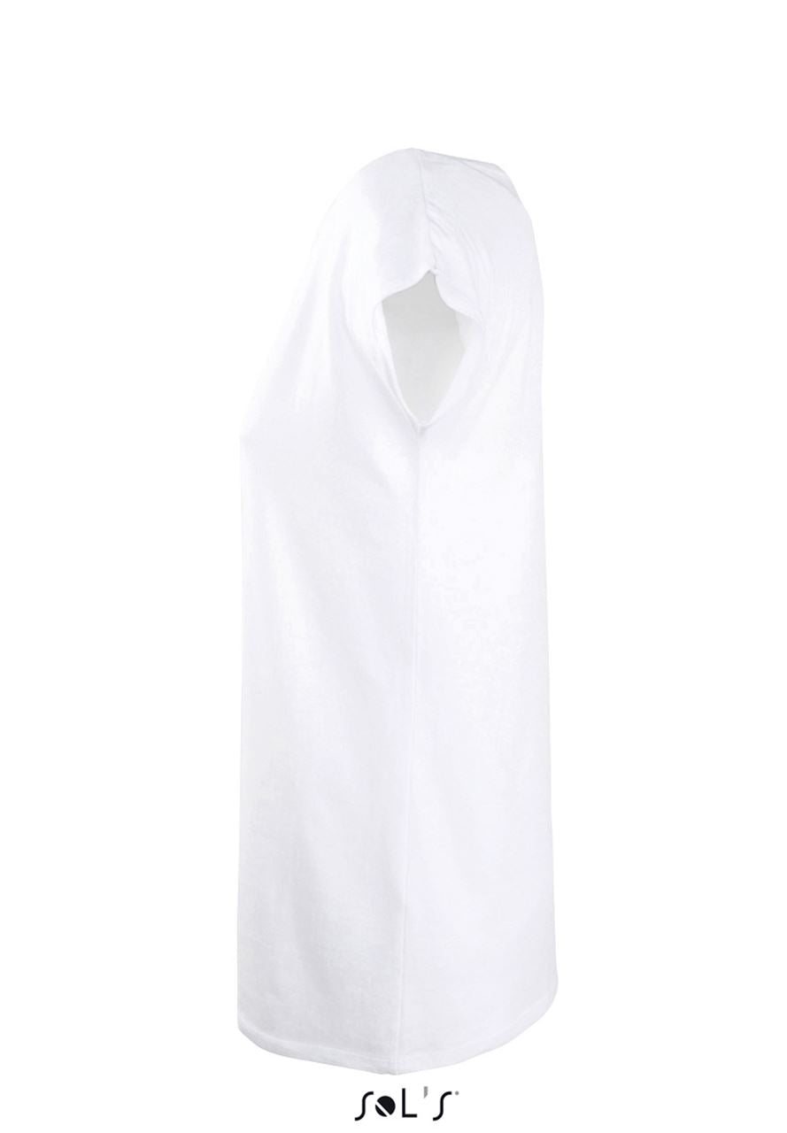 SOL'S MARYLIN - WOMEN’S SHORT SLEEVE LONG KIMONO T-SHIRT - White - Additional