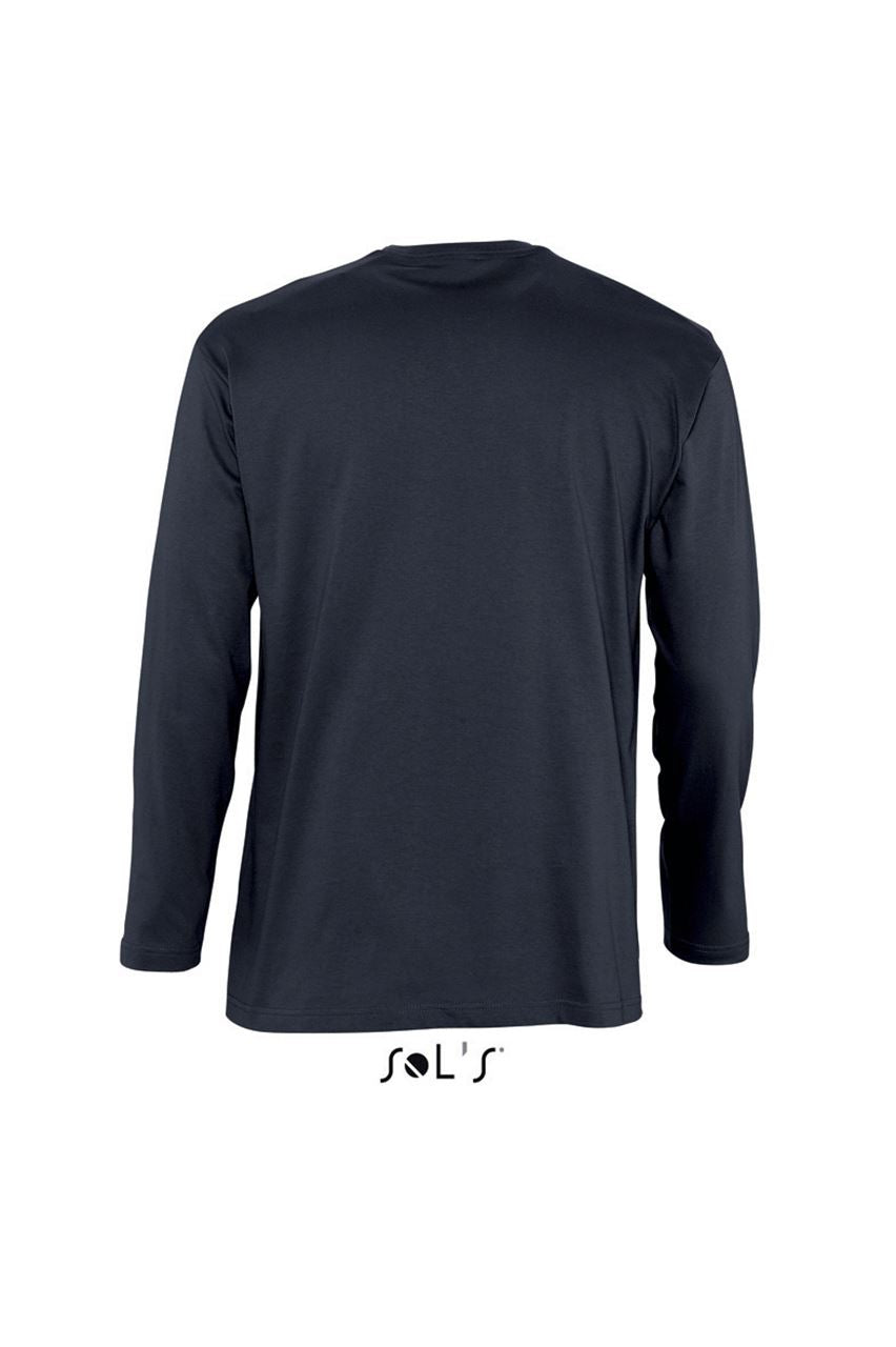 SOL'S MONARCH - MEN'S ROUND COLLAR LONG SLEEVE T-SHIRT - Navy - Additional