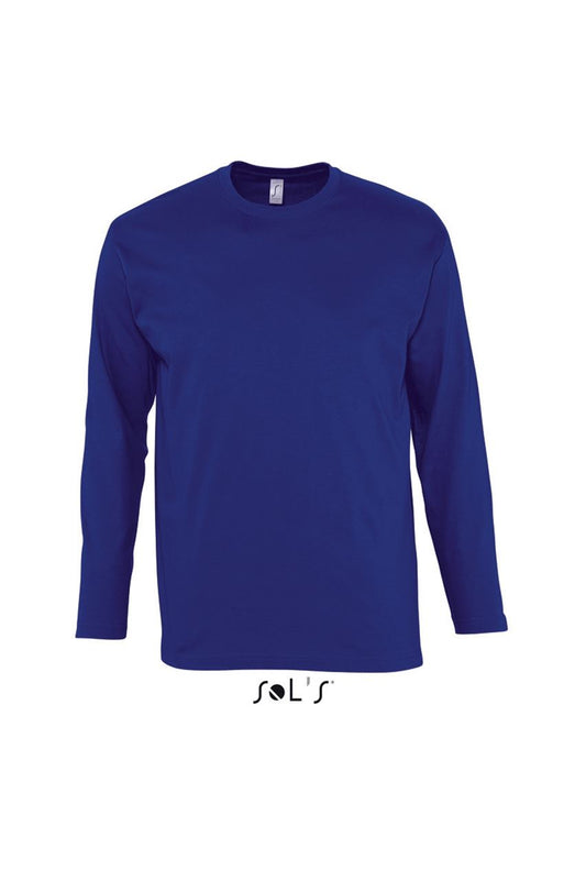 SOL'S MONARCH - MEN'S ROUND COLLAR LONG SLEEVE T-SHIRT - Ultramarine - Main
