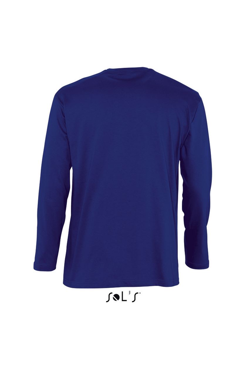 SOL'S MONARCH - MEN'S ROUND COLLAR LONG SLEEVE T-SHIRT - Ultramarine - Additional
