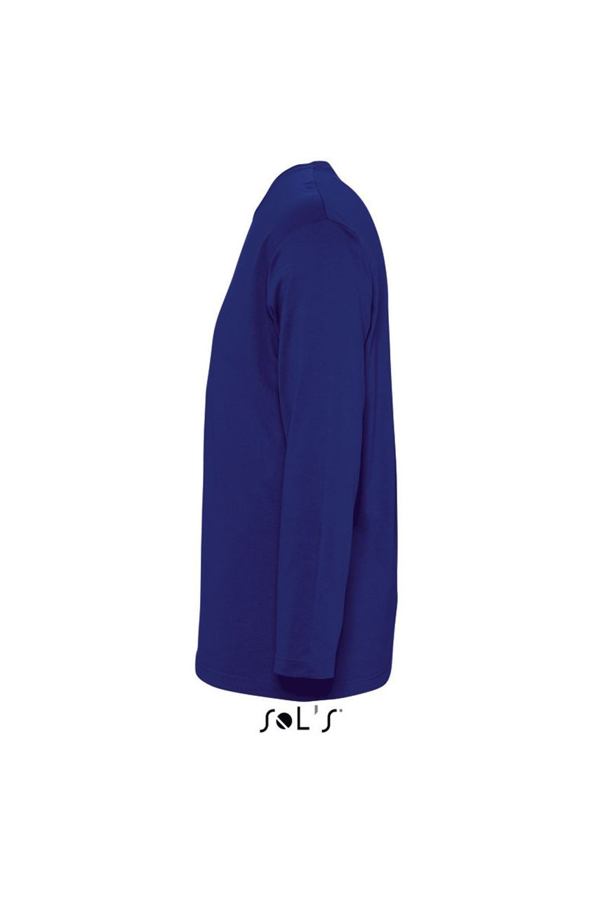 SOL'S MONARCH - MEN'S ROUND COLLAR LONG SLEEVE T-SHIRT - Ultramarine - Additional