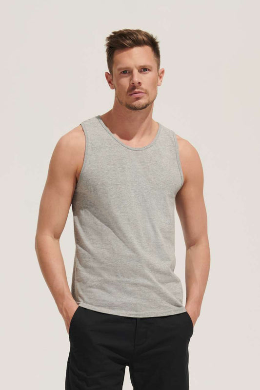 SOL'S JUSTIN - MEN'S TANK TOP - Grey Melange - Main