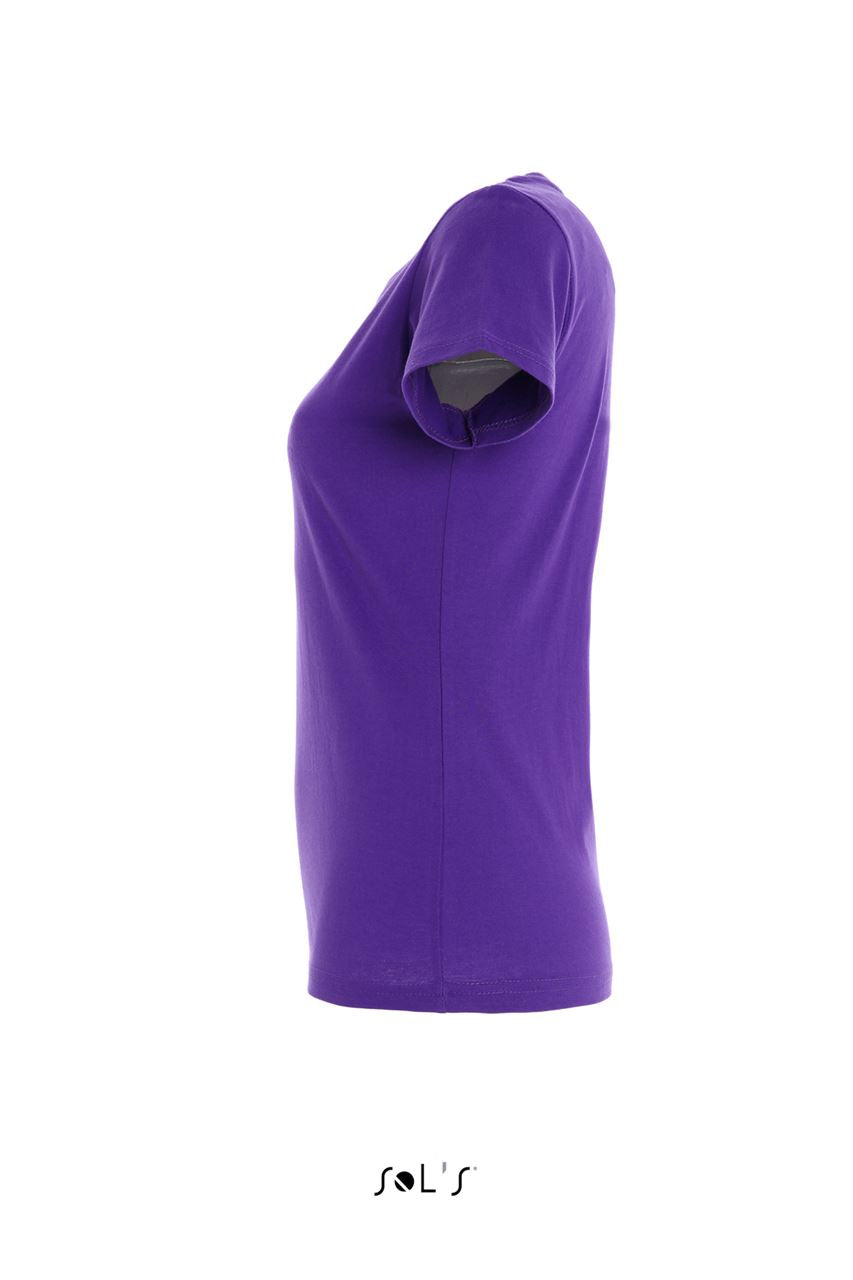 SOL'S IMPERIAL WOMEN - ROUND COLLAR T-SHIRT - Dark Purple - Additional