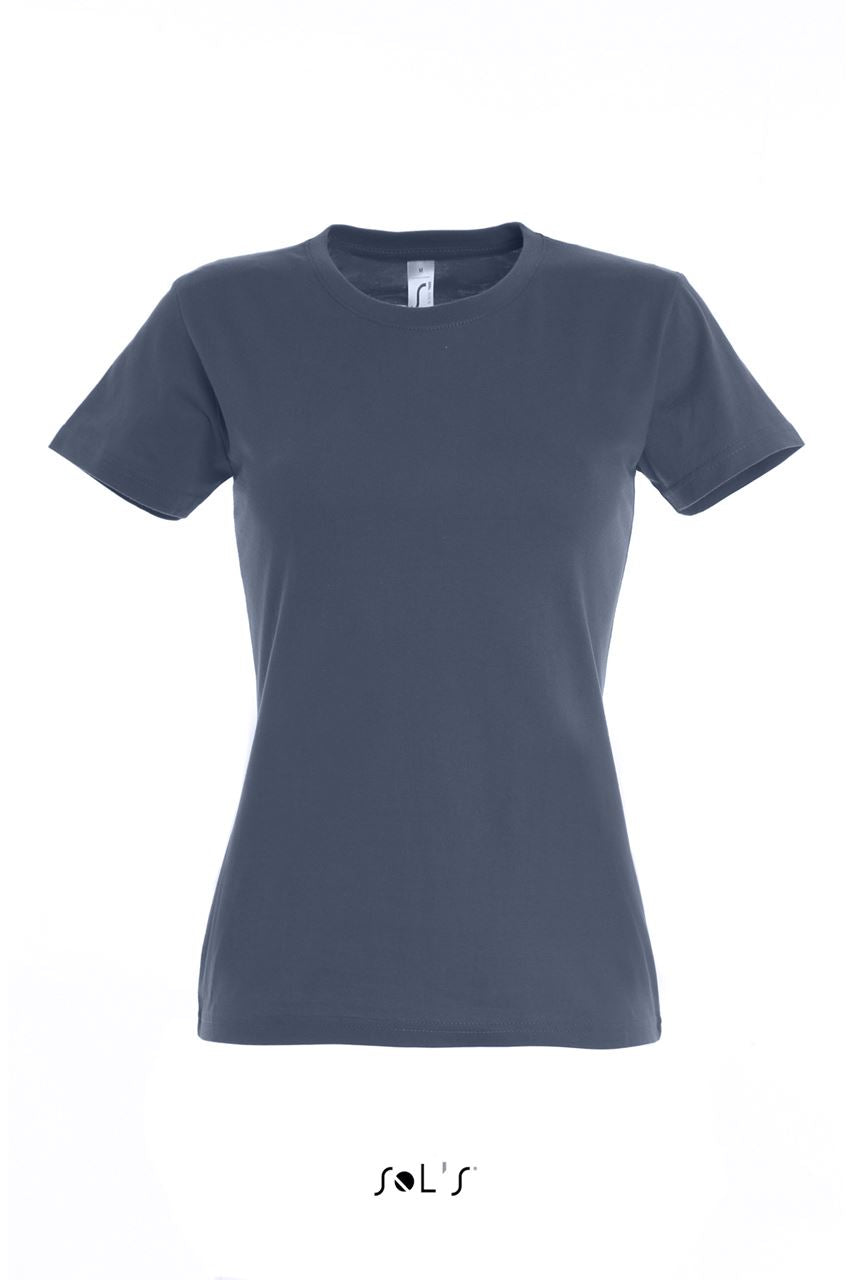 SOL'S IMPERIAL WOMEN - ROUND COLLAR T-SHIRT - Denim - Main
