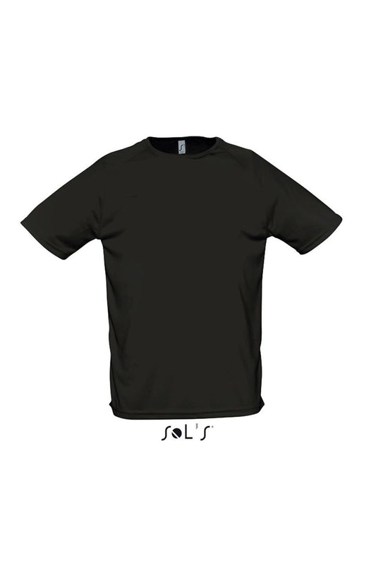 SOL'S SPORTY - RAGLAN SLEEVED T-SHIRT - Black - Main