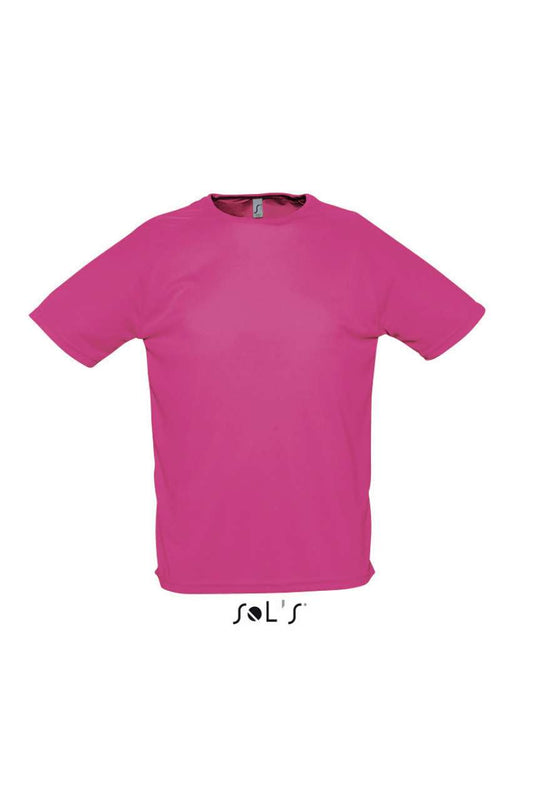 SOL'S SPORTY - RAGLAN SLEEVED T-SHIRT - Neon Pink 2 - Main