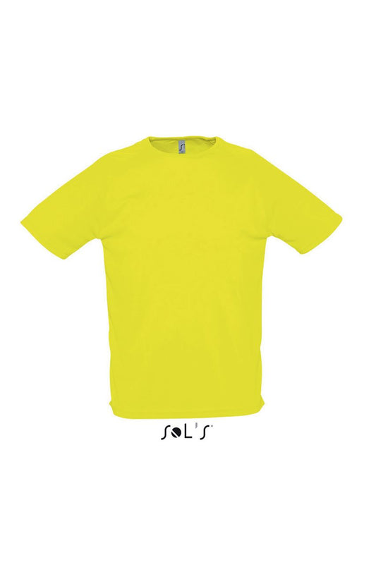 SOL'S SPORTY - RAGLAN SLEEVED T-SHIRT - Neon Yellow - Main