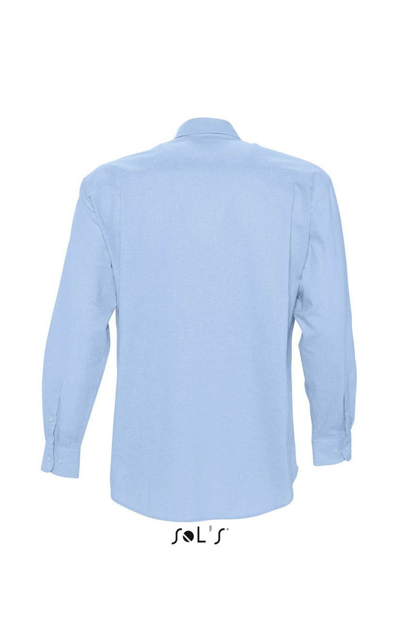 SOL'S BOSTON - LONG SLEEVE OXFORD MEN'S SHIRT - Sky Blue - Additional