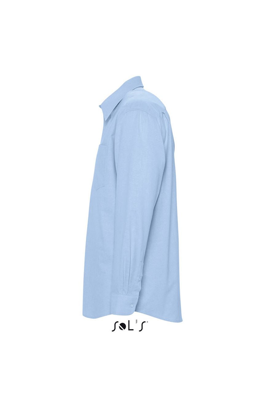 SOL'S BOSTON - LONG SLEEVE OXFORD MEN'S SHIRT - Sky Blue - Additional