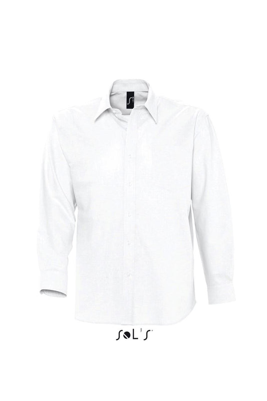 SOL'S BOSTON - LONG SLEEVE OXFORD MEN'S SHIRT - White - Main