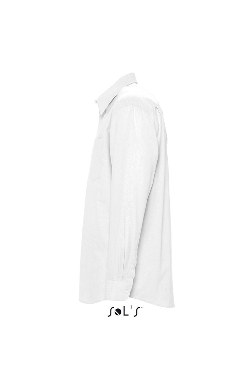 SOL'S BOSTON - LONG SLEEVE OXFORD MEN'S SHIRT - White - Additional