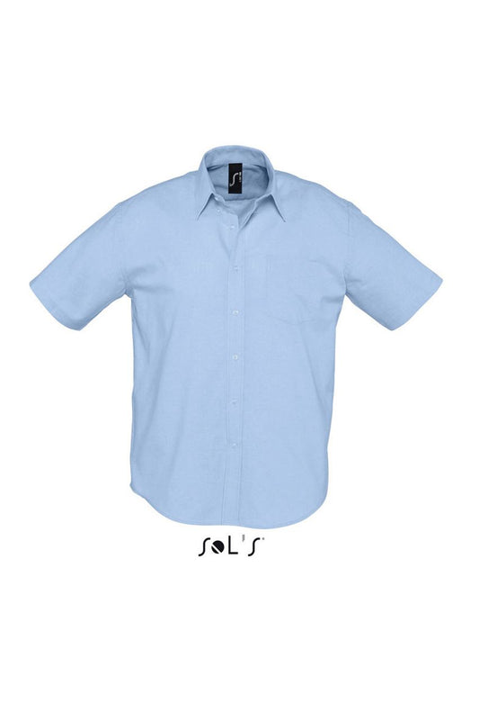 SOL'S BRISBANE - SHORT SLEEVE OXFORD MEN'S SHIRT - Sky Blue - Main