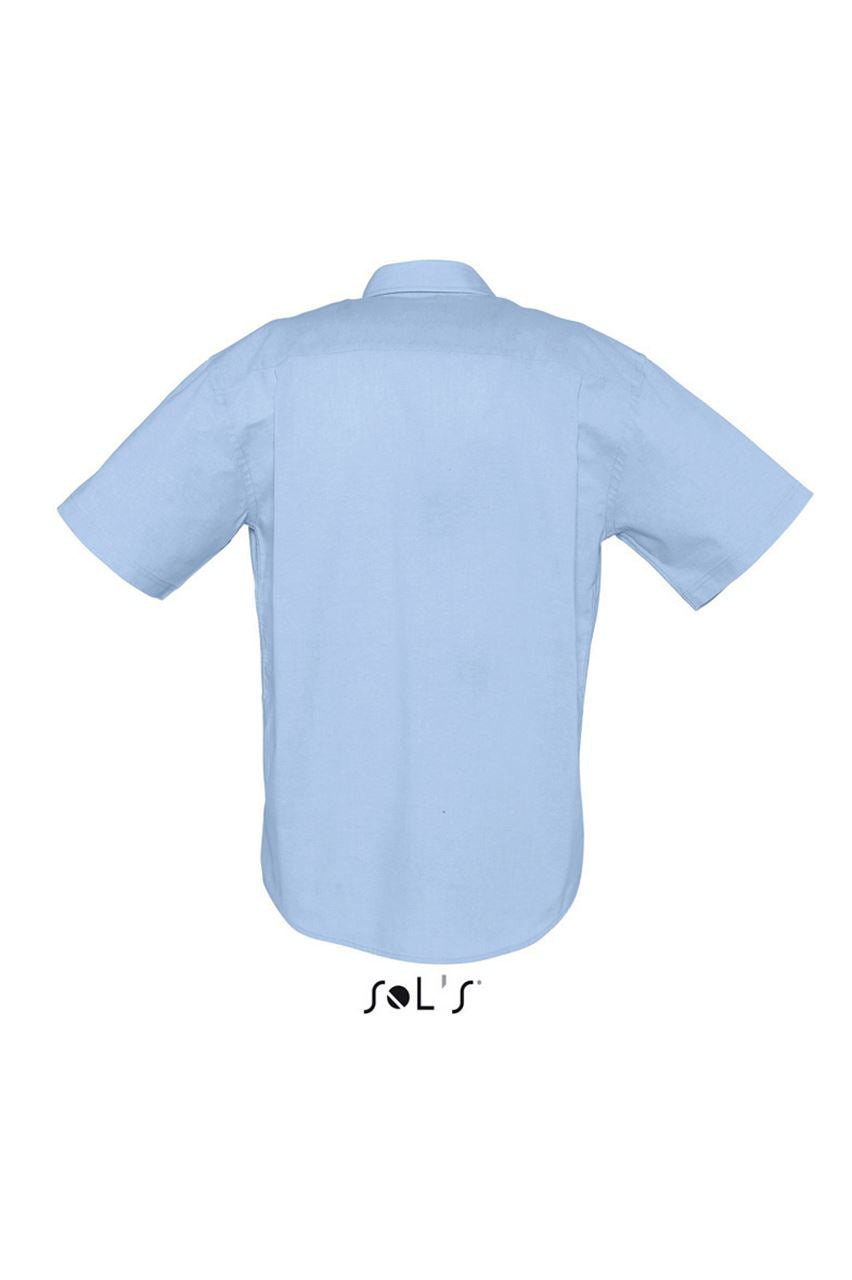 SOL'S BRISBANE - SHORT SLEEVE OXFORD MEN'S SHIRT - Sky Blue - Additional