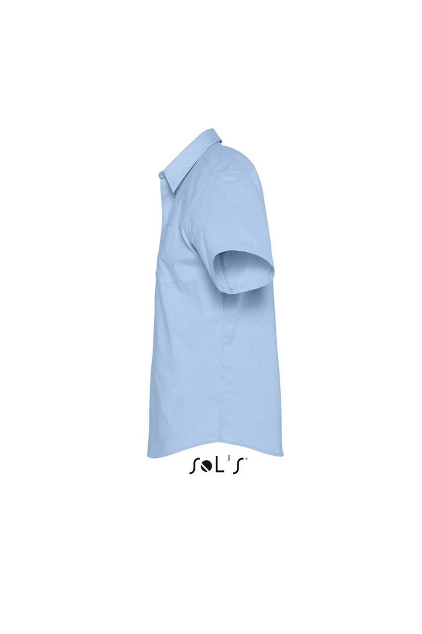 SOL'S BRISBANE - SHORT SLEEVE OXFORD MEN'S SHIRT - Sky Blue - Additional