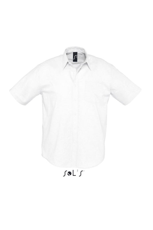 SOL'S BRISBANE - SHORT SLEEVE OXFORD MEN'S SHIRT - White - Main
