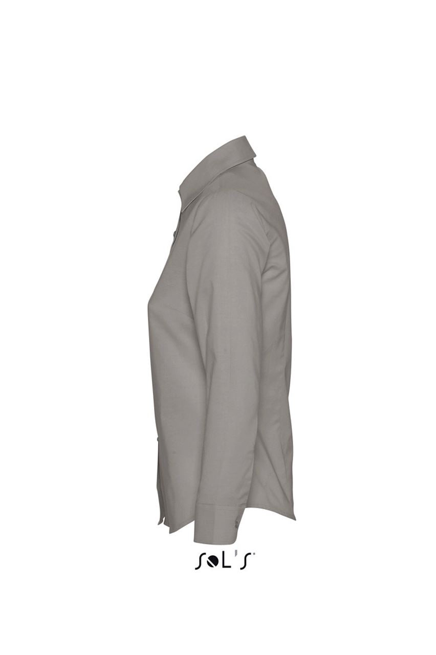 SOL'S EMBASSY - LONG SLEEVE OXFORD WOMEN'S SHIRT - Silver - Additional