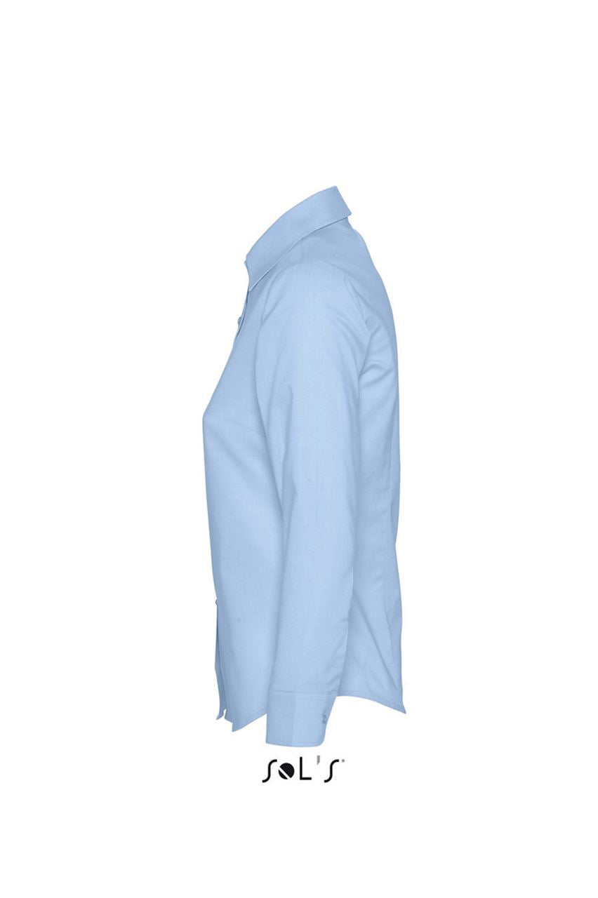 SOL'S EMBASSY - LONG SLEEVE OXFORD WOMEN'S SHIRT - Sky Blue - Additional