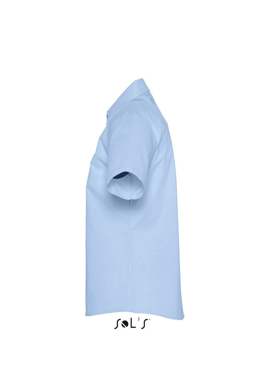 SOL'S ELITE - SHORT SLEEVE OXFORD WOMEN'S SHIRT - Sky Blue - Additional