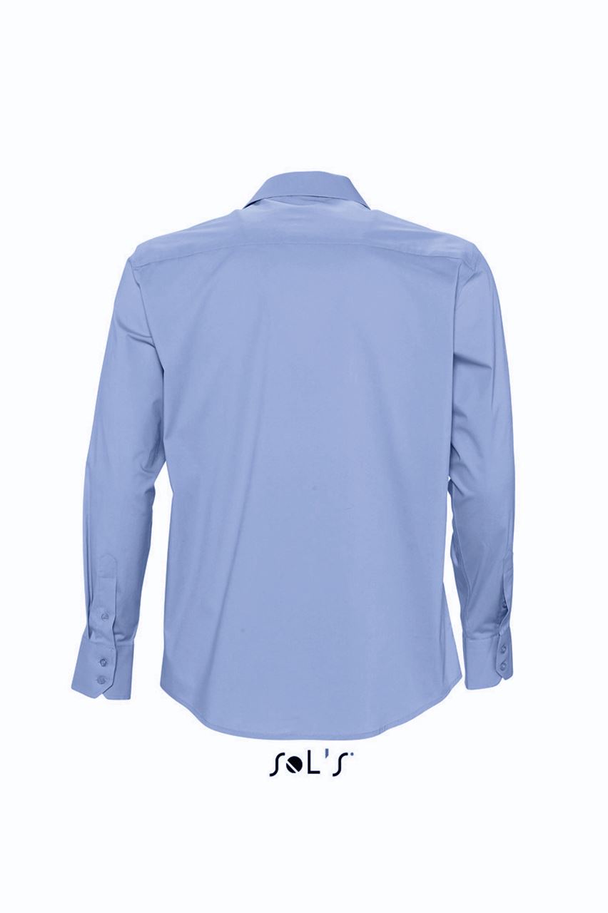SOL'S BRIGHTON - LONG SLEEVE STRETCH MEN'S SHIRT - Bright Sky - Additional