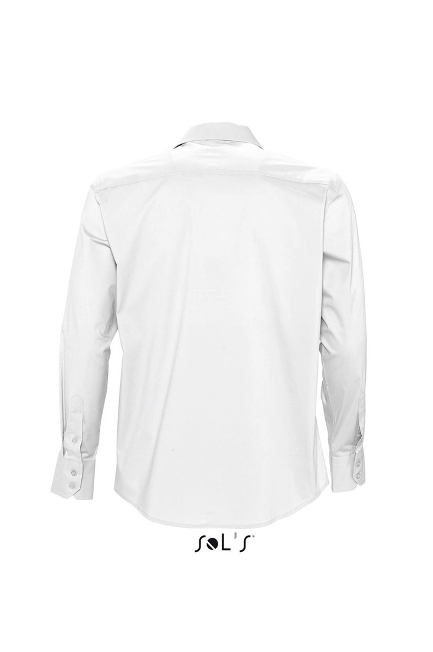 SOL'S BRIGHTON - LONG SLEEVE STRETCH MEN'S SHIRT - White - Additional