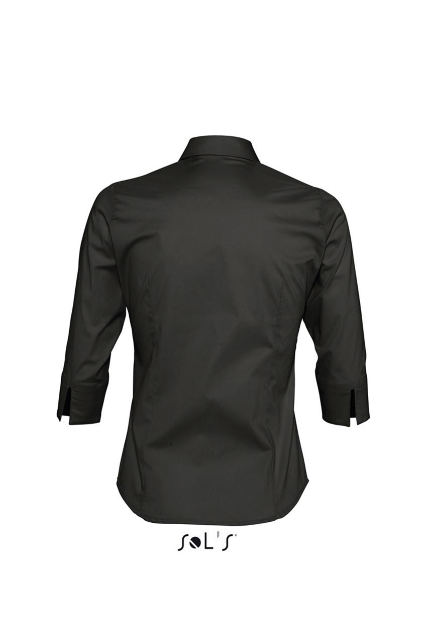 SOL'S EFFECT - 3/4 SLEEVE STRETCH WOMEN'S SHIRT - Black - Additional