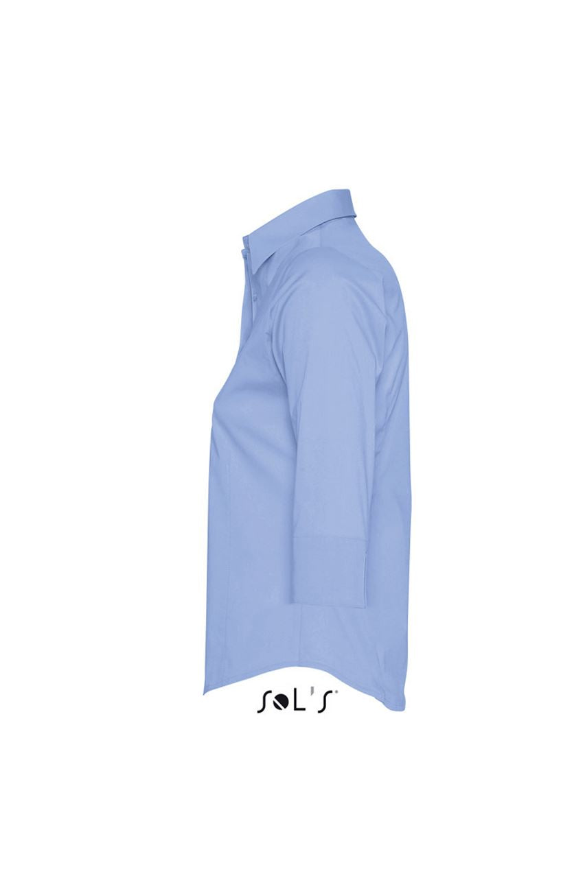 SOL'S EFFECT - 3/4 SLEEVE STRETCH WOMEN'S SHIRT - Bright Sky - Additional