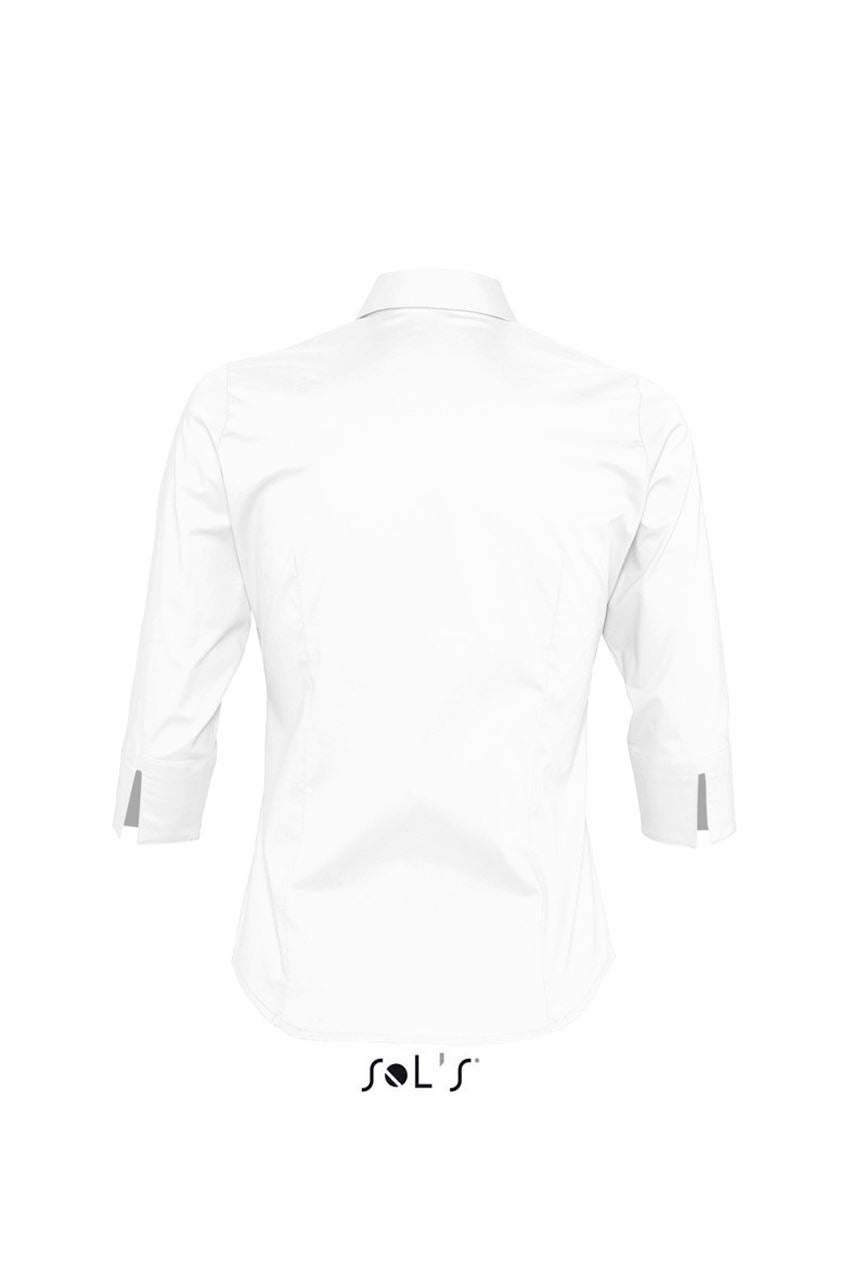 SOL'S EFFECT - 3/4 SLEEVE STRETCH WOMEN'S SHIRT - White - Additional