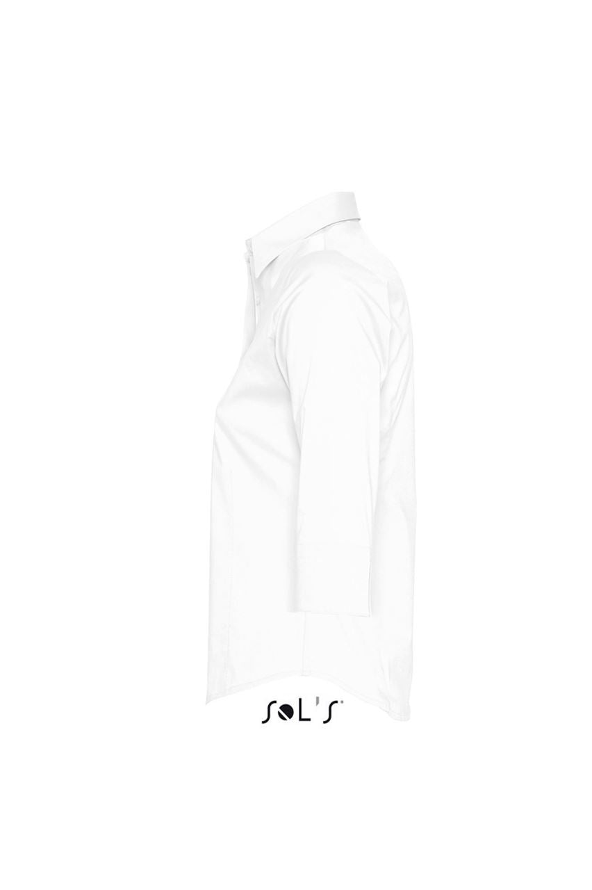SOL'S EFFECT - 3/4 SLEEVE STRETCH WOMEN'S SHIRT - White - Additional