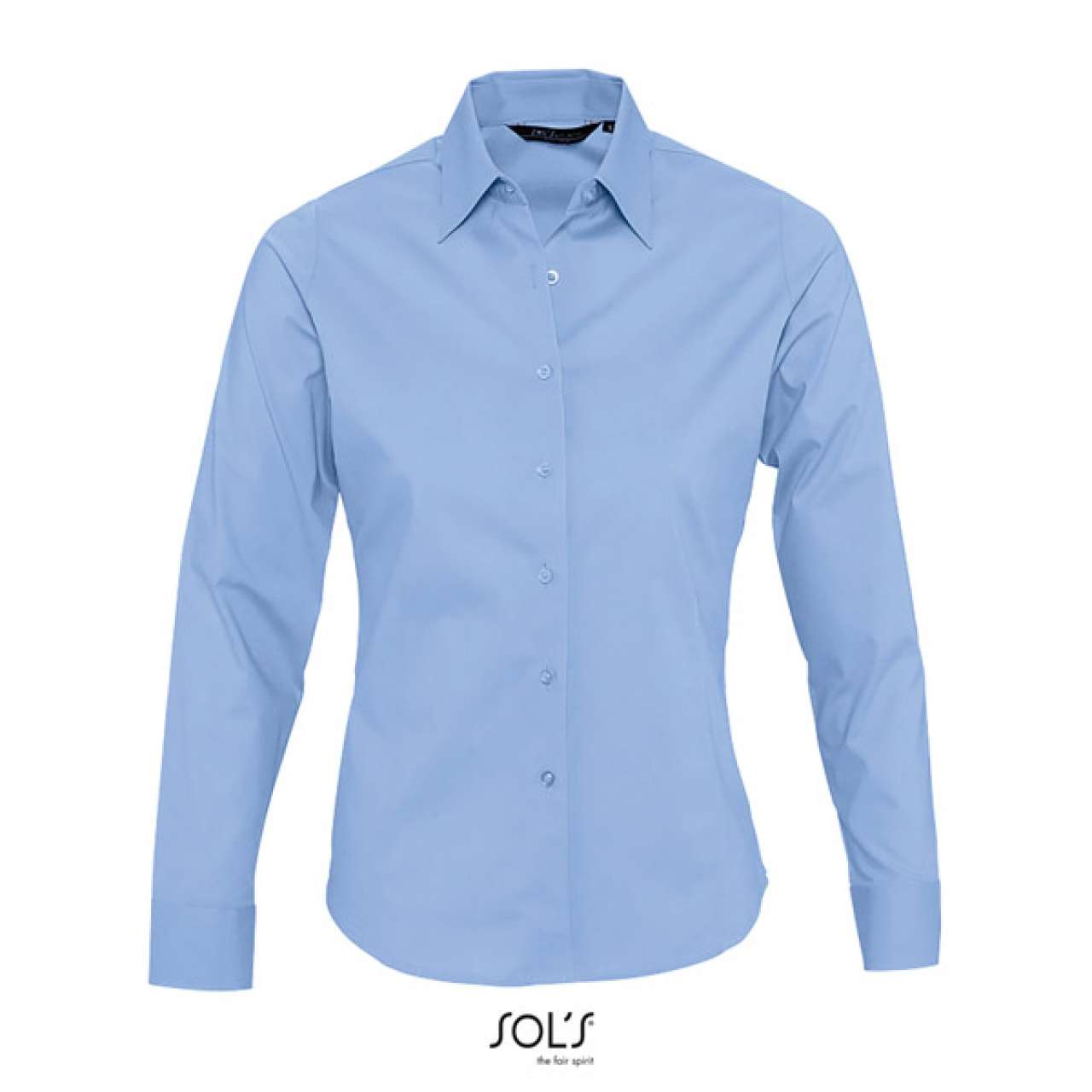 SOL'S EDEN - LONG SLEEVE STRETCH WOMEN'S SHIRT - Bright Sky - Additional