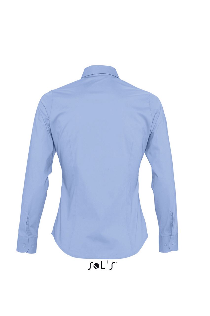SOL'S EDEN - LONG SLEEVE STRETCH WOMEN'S SHIRT - Bright Sky - Additional