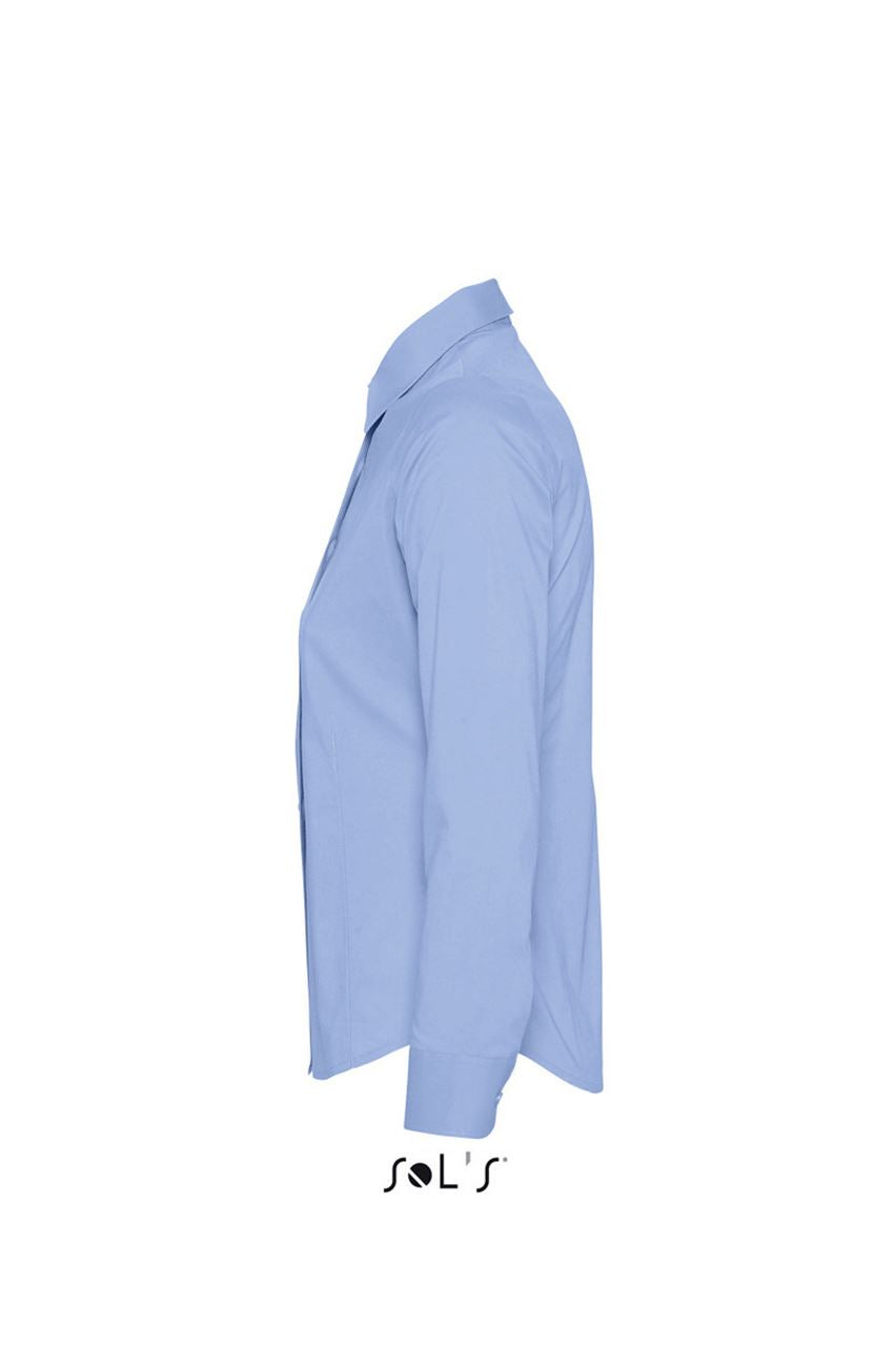 SOL'S EDEN - LONG SLEEVE STRETCH WOMEN'S SHIRT - Bright Sky - Additional