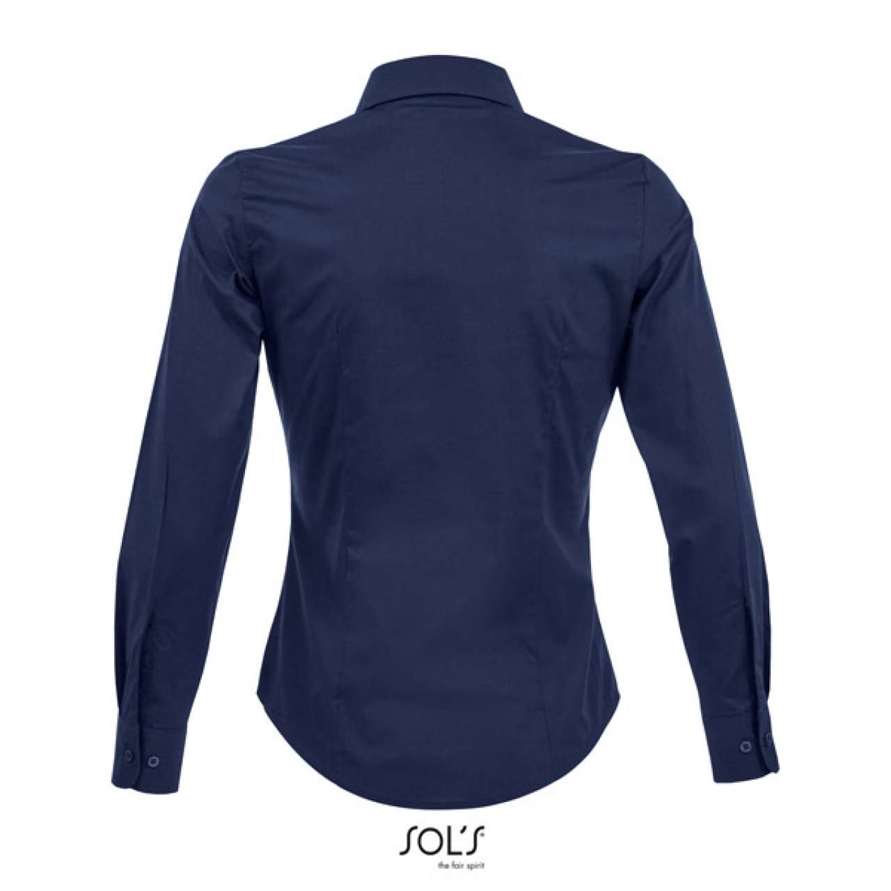SOL'S EDEN - LONG SLEEVE STRETCH WOMEN'S SHIRT - Dark Blue - Additional