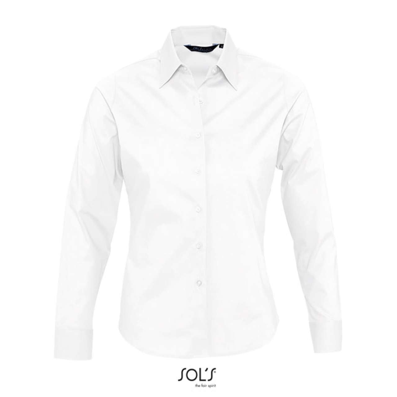 SOL'S EDEN - LONG SLEEVE STRETCH WOMEN'S SHIRT - White - Additional