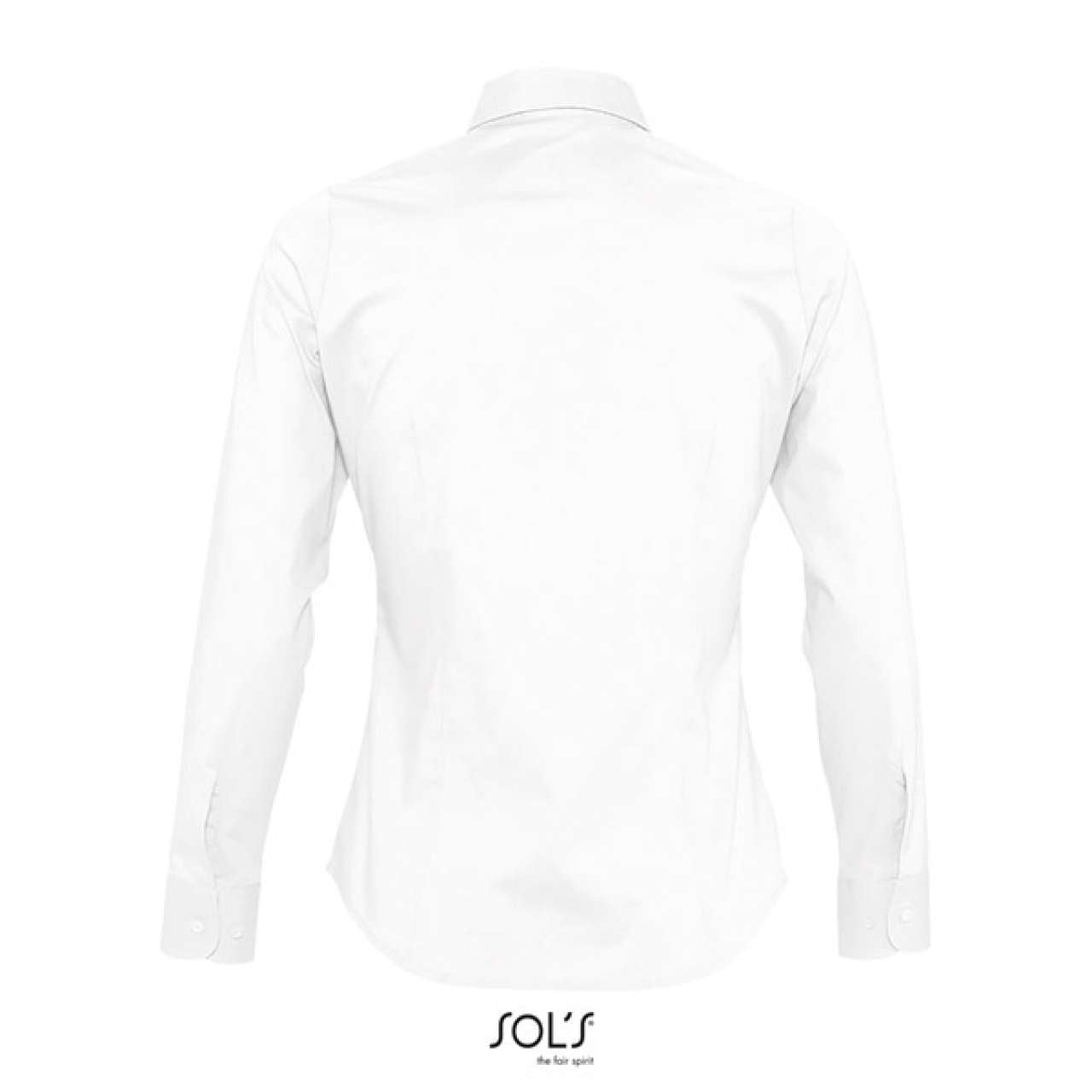 SOL'S EDEN - LONG SLEEVE STRETCH WOMEN'S SHIRT - White - Additional