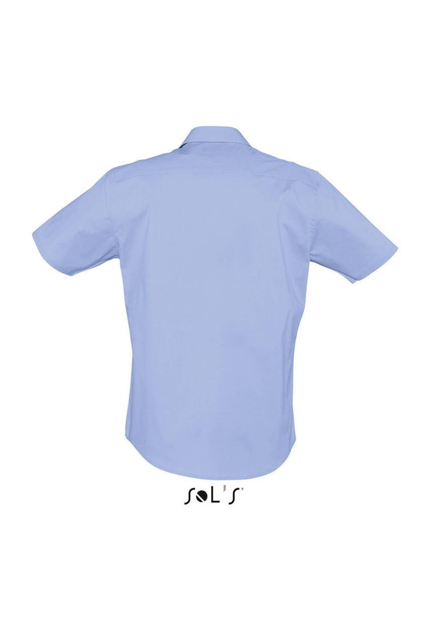 SOL'S BROADWAY - SHORT SLEEVE STRETCH MEN'S SHIRT - Bright Sky - Additional
