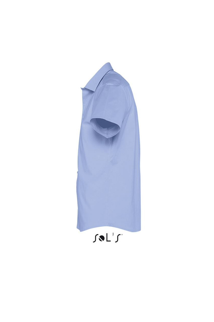 SOL'S BROADWAY - SHORT SLEEVE STRETCH MEN'S SHIRT - Bright Sky - Additional