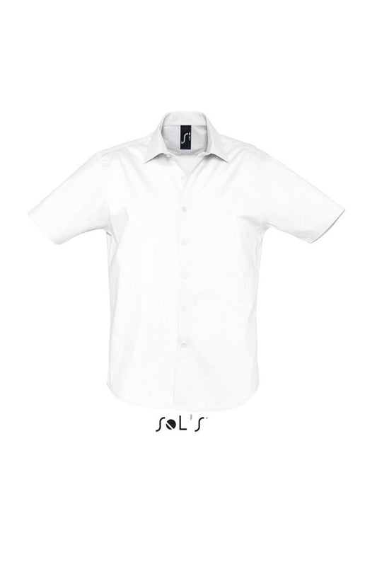 SOL'S BROADWAY - SHORT SLEEVE STRETCH MEN'S SHIRT - White - Main