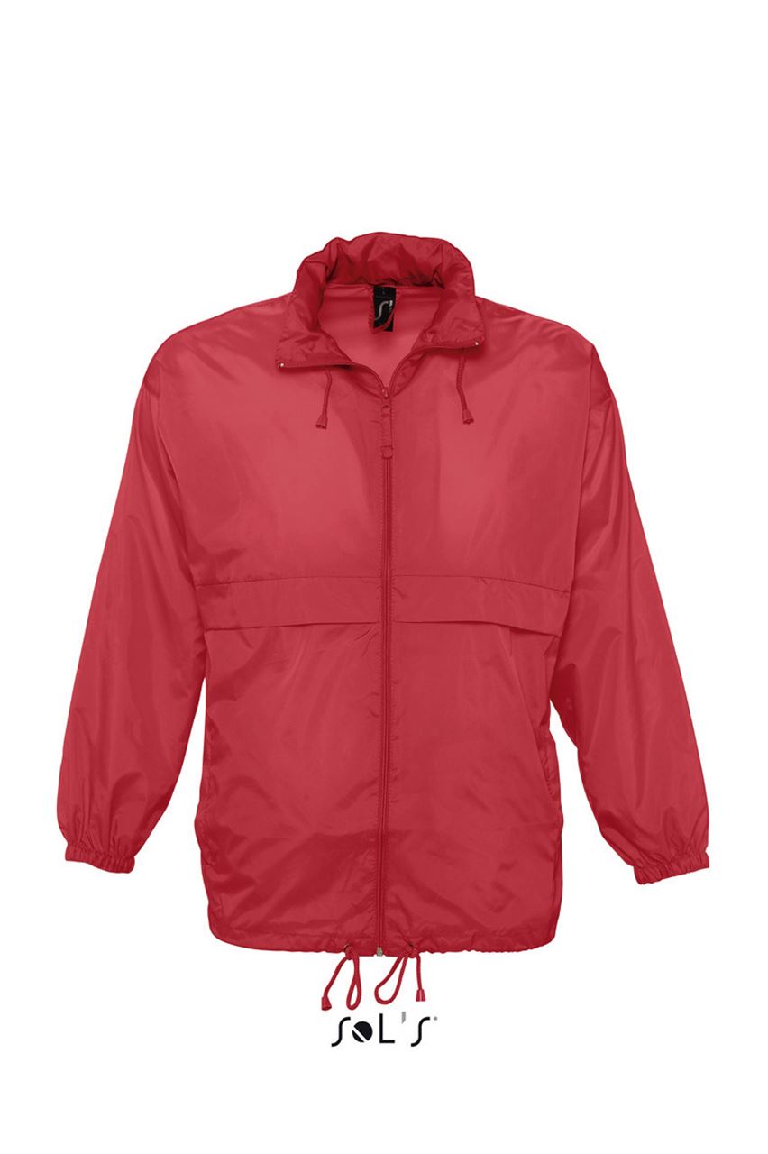 SOL'S SURF - UNISEX WATER REPELLENT WINDBREAKER - Red - Main