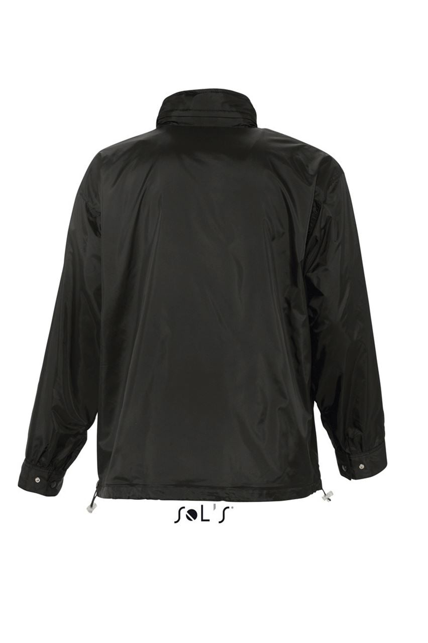 SOL'S MISTRAL - JERSEY-LINED WATER REPELLENT WINDBREAKER - Black - Additional
